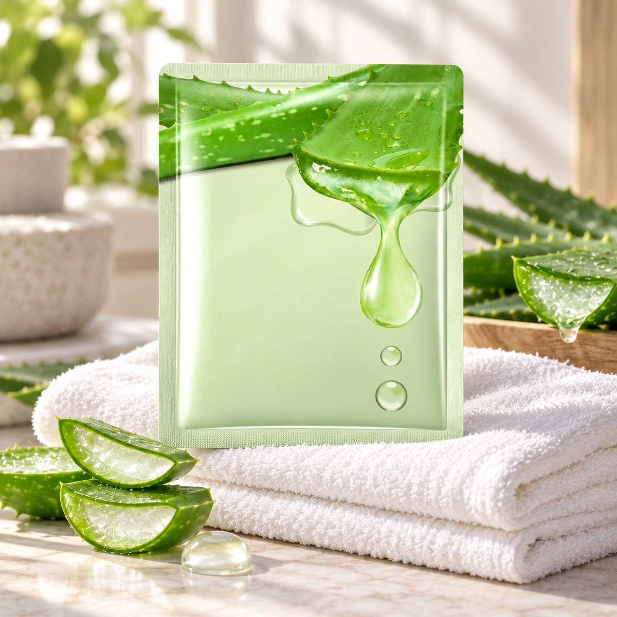 🌿 Aloe Hydrating Mask | Fresh Moisture For Everyday Care