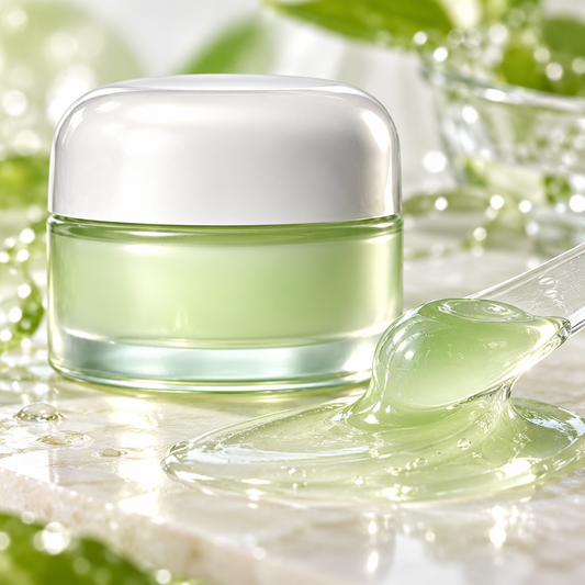 💧 Hydrating Gel Serum | Daily Care Gift for Her | Soft Green Elegance