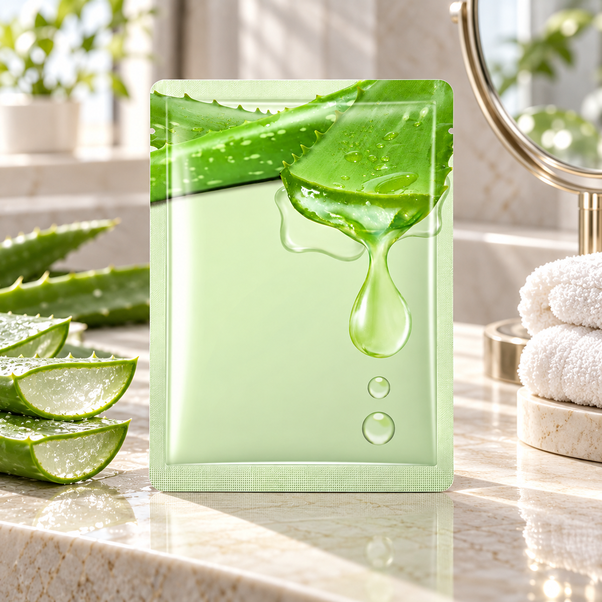 🌿 Aloe Hydrating Mask | Fresh Moisture For Everyday Care